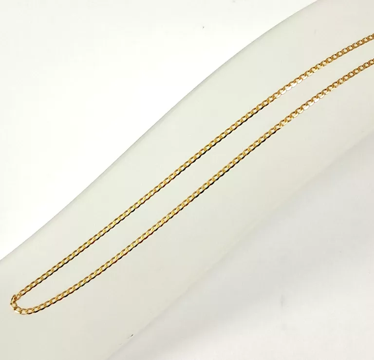 ZŁOTY ŁAŃCUSZEK PANCERKA 333 1,4G 52CM