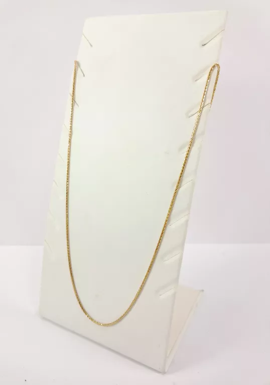 ZŁOTY ŁAŃCUSZEK LISI OGON 585 2G 45CM