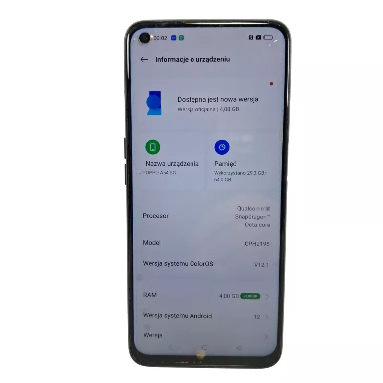 TELEFON OPPO A54 5G 4/64GB SOLO