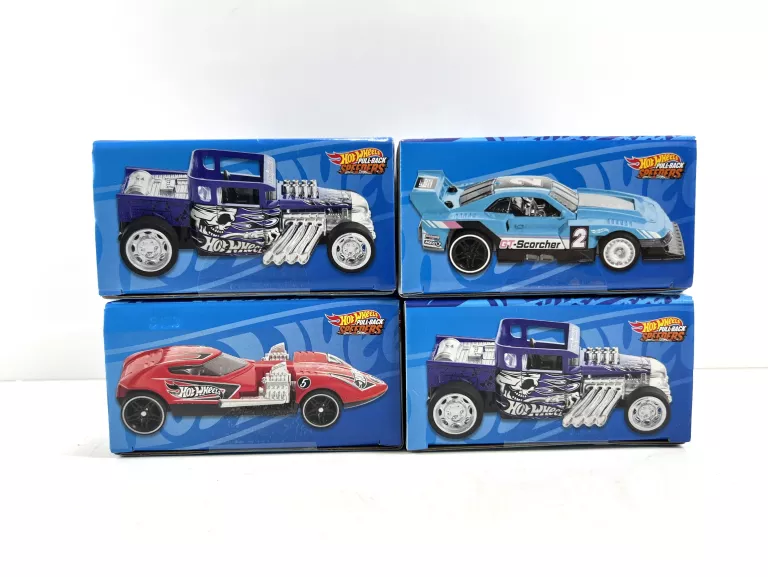 SAMOCHODZIKI HOT WHEELS PULL-BACK SPEEDERS (2-PAK) RÓŻNE MODELE