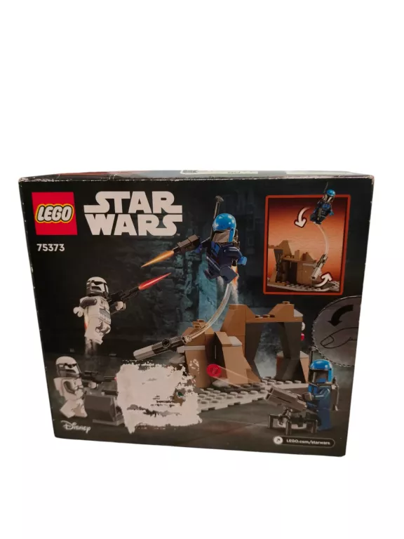 KLOCKI LEGO STAR WARS 75373 ZASADZKA NA MANDALORZE - ZESTAW BITEWNY