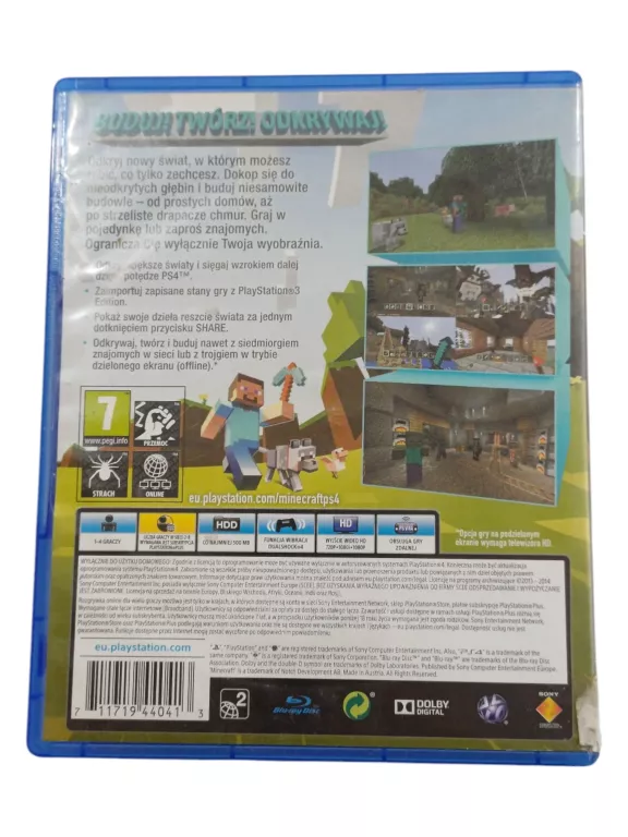 GRA MINECRAFT PS4