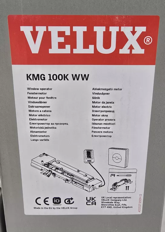 SILNIK DO OKIEN VELUX KMG 100K + STEROWNIK VELUX KUX 110 EU