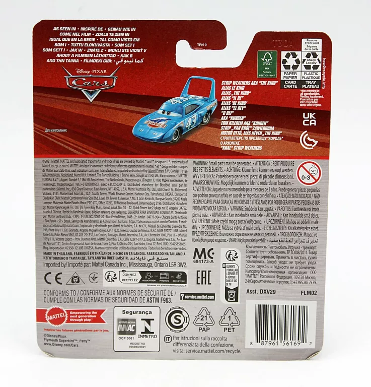 AUTKO DISNEY PIXAR CARS STRIP WEATHERS DXV29 FLM02