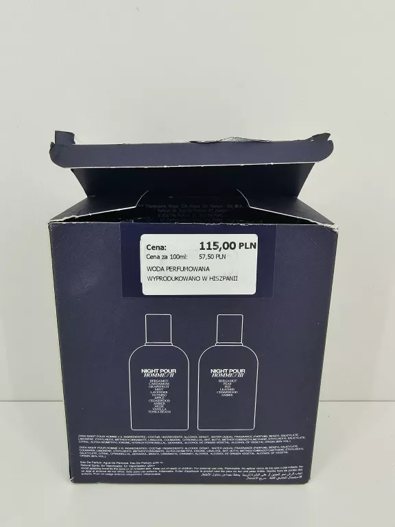 ZARA PERFUMY MĘSKIE NIGHT POUR HOMME 100 ML II +III 100 ML