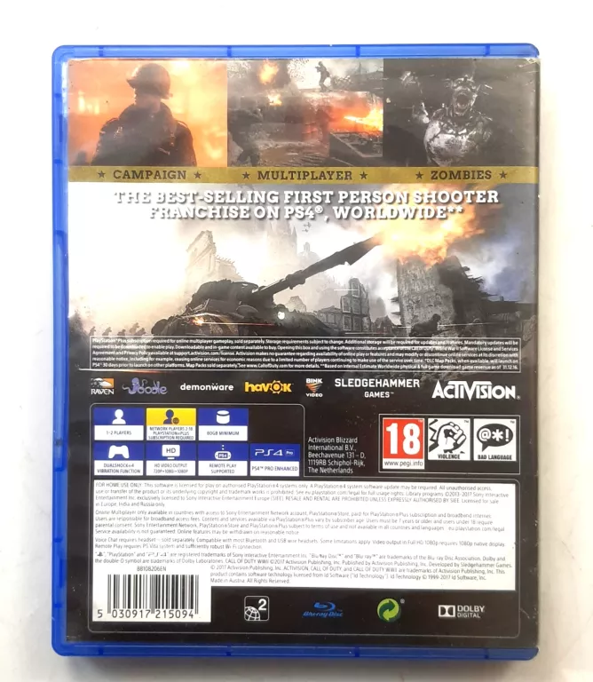 CALL OF DUTY WWII PS4