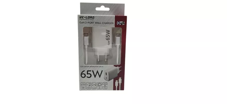 ŁADOWARKA RE-LOAD 65W BIAŁA