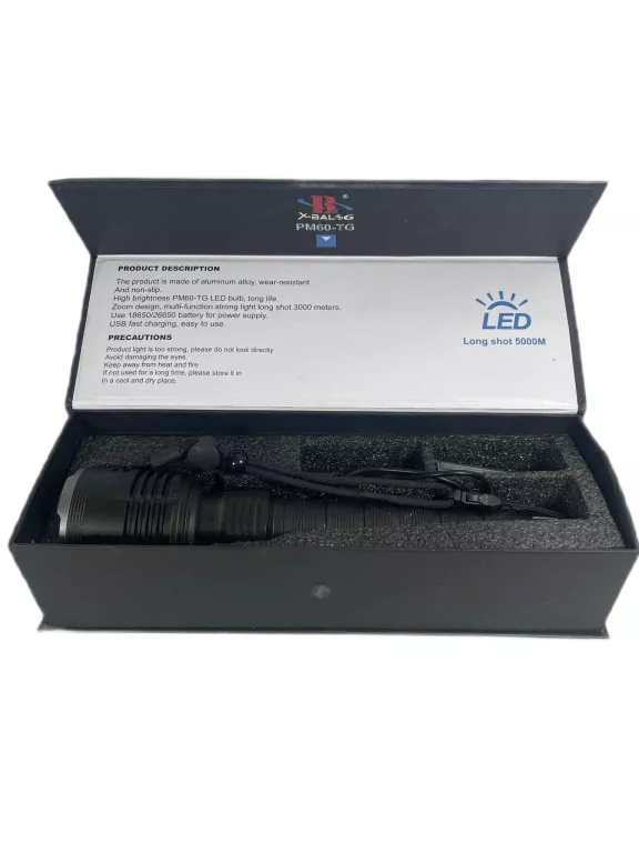 LATARKA NA USB PM60-TG KOMPLET