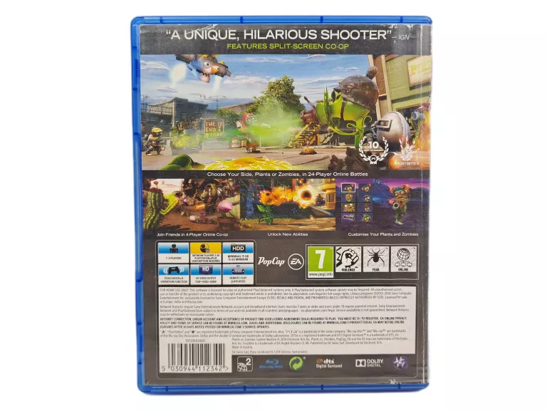 PLANTS VS. ZOMBIES: GARDEN WARFARE PS4 PLAYSTATION 4