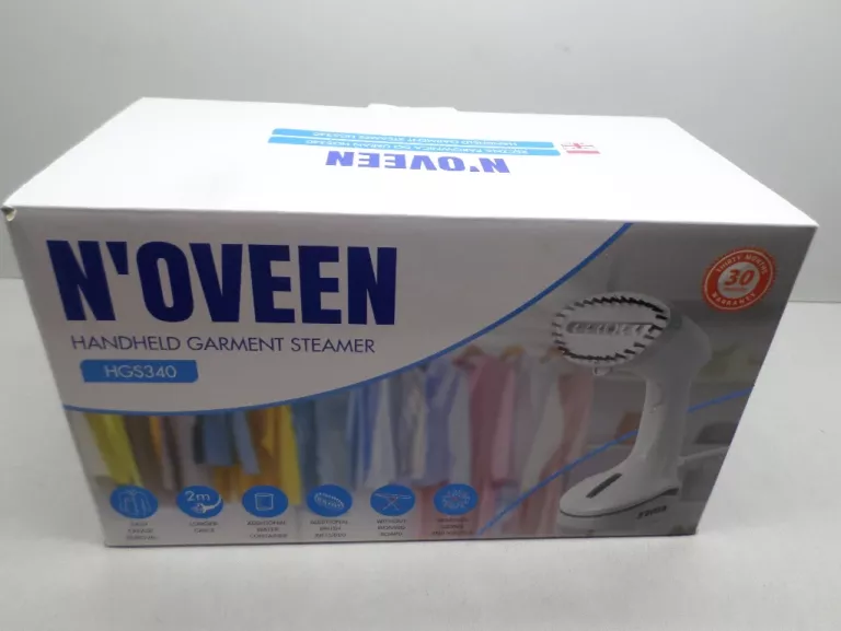 RĘCZNA PAROWNICA DO UBRAŃ NOVEEN HGS340 1000 W