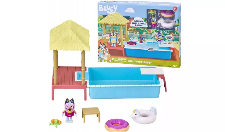 MOOSE TOYS BLUEY ZESTAW ZABAWA W BASENIE Z FIGURKĄ