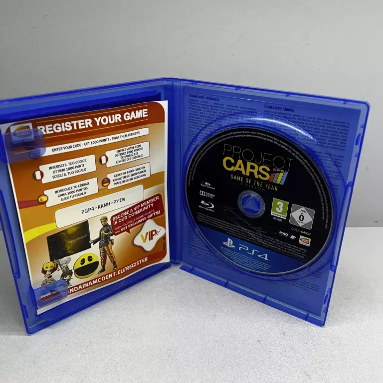 PROJECT CARS PS4