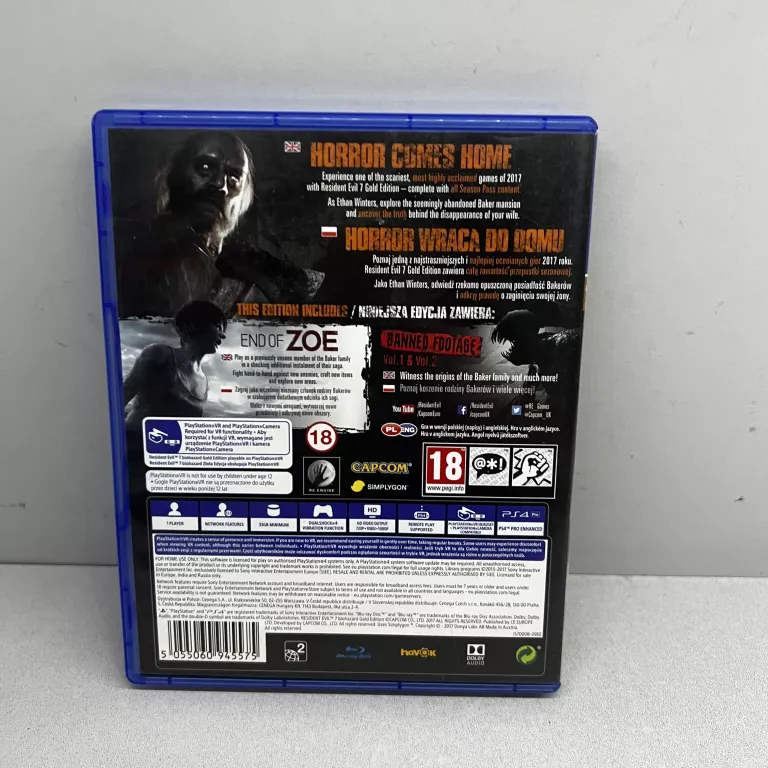 RESIDENT EVIL BIOHAZARD PS4