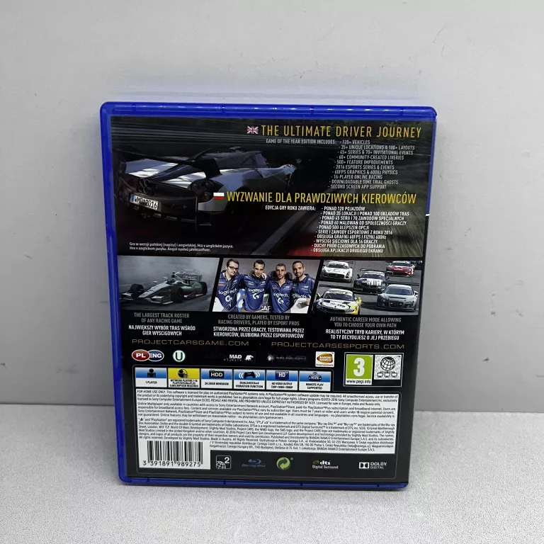 PROJECT CARS PS4