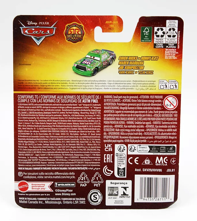 AUTKO DISNEY CARS CHICK HICKS DXV29/HHV86 JDL81