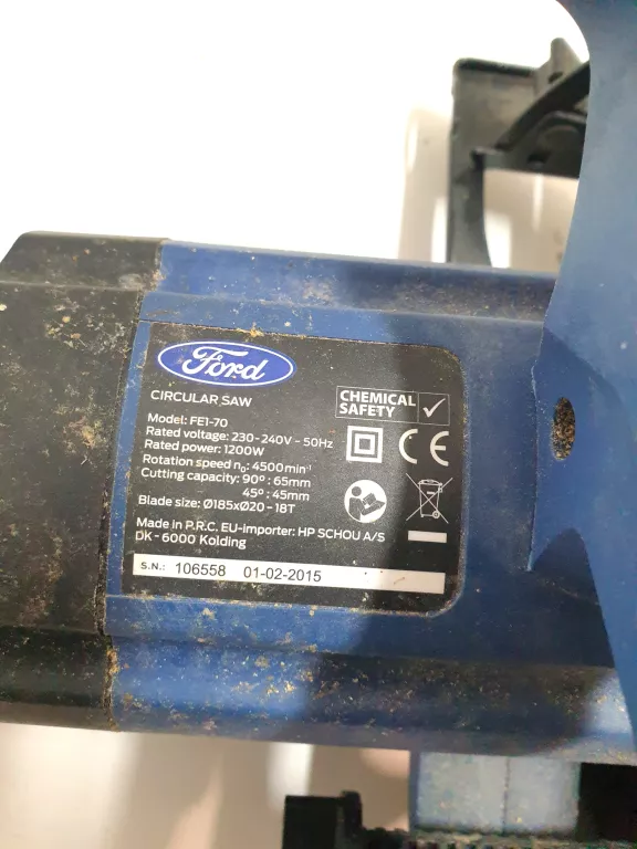PILARKA TARCZOWA FORD BA