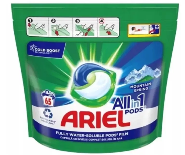 ARIEL 65 SZT 3W1 MOUNTAIN SPRING KAPSUŁKI DO PRANI
