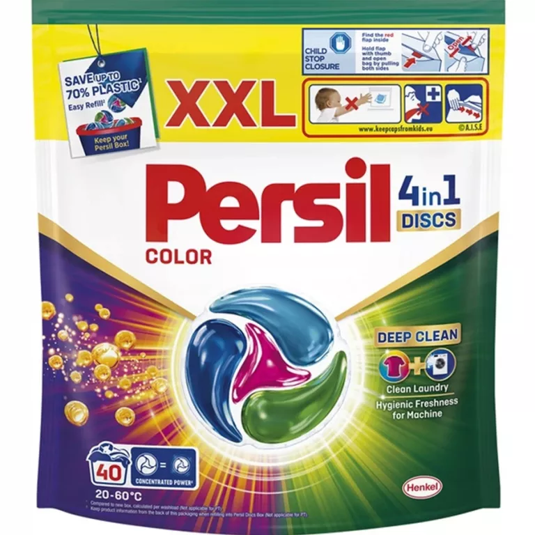 PERSIL KAPSUŁKI DO PRANIA DISCS 4W1 COLOR 40 PRAŃ