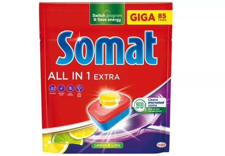 SOMAT TABLETKI DO ZMYWARKI AIO EXTRA LEMON 85SZT