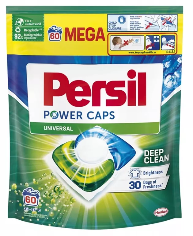 PERSIL POWER CAPS UNIVERSAL KAPSUŁKI DO PRANIA 60 SZT.