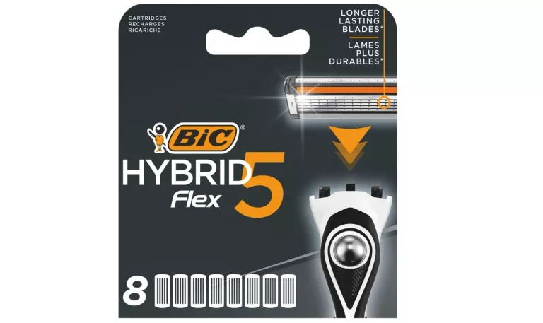 BIC HYBRID 5 FLEX WKŁADY DO MASZYNEK OSTRZA NOŻYKI 8 SZTUK