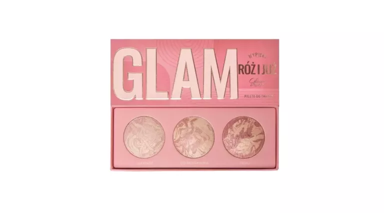 REVOLUTION PRO GLAM MOOD PALETA CIENI PALETA DO TWARZY RÓŻ I JUŻ