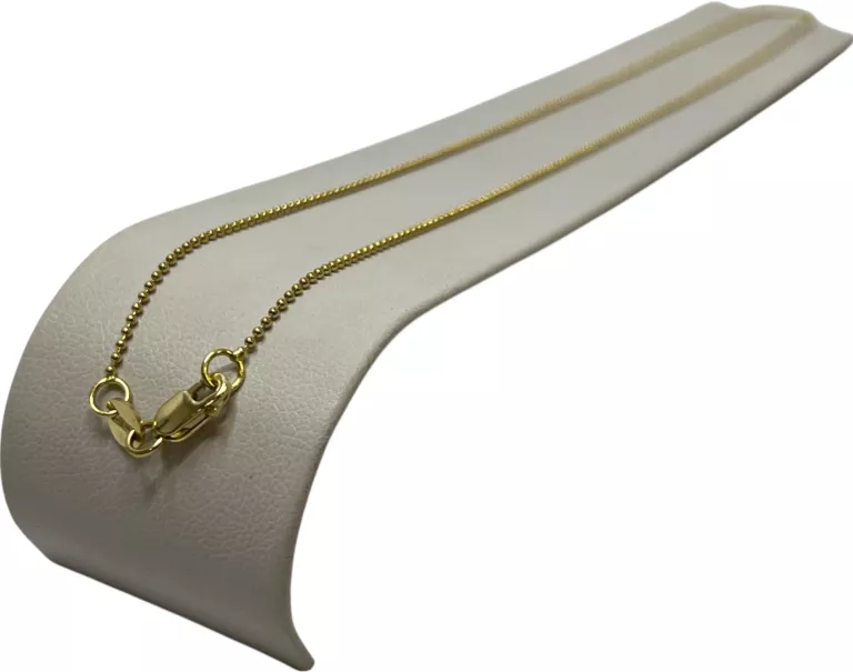 ŚLICZNY, ZŁOTY ŁAŃCUSZEK-KULKI, 2,01G/P.585/45CM-