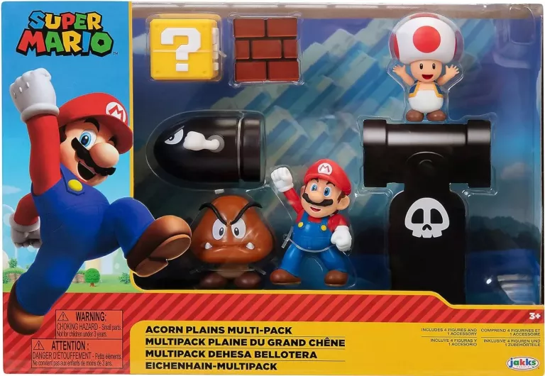 SUPER MARIO ZESTAW Z FIGURKAMI Z ACORN PLAINS 5 EL