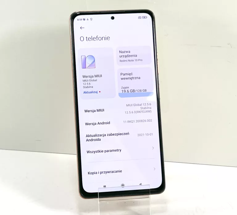 TELEFON XIAOMI REDMI NOTE 10 PRO 6 GB / 128 GB BRĄZOWY
