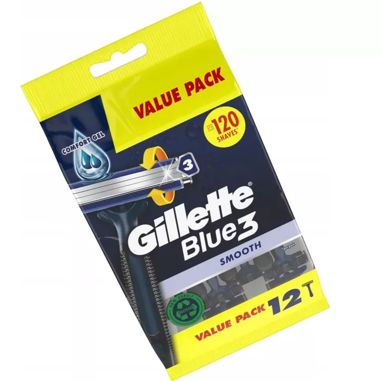 GILLETE BLUE 3 SMOOTH 12SZT MASZYNKI DO GOLENIA WOREK 7702018541775