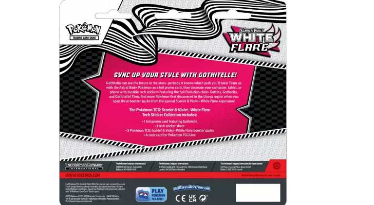POKÉMON TCG: SCARLET & VIOLET - WHITE FLARE - TECH STICKER - GOTHITELLE