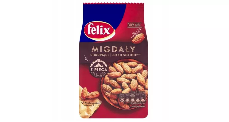 FELIX MIGDAŁY CHRUPIĄCE LEKKO SOLONE 180 G 5900571104747