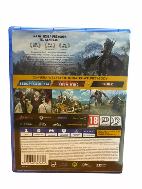 PS4 WIEDŹMIN DZIKI GON III [18] PL