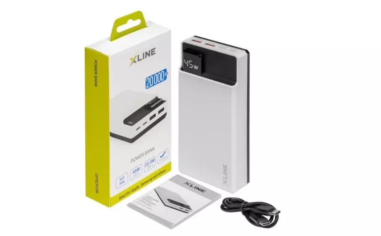 ORYGINALNY POWERBANK XLINE GPB245W 20000 MAH BIAŁY