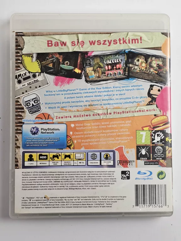 GRA NA PS3 LITTLE BIG PLANET (GOTY)