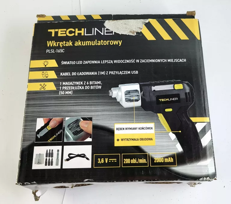 WKRĘTAK AKUMULATOROWY TECHLINER PLSL-165C