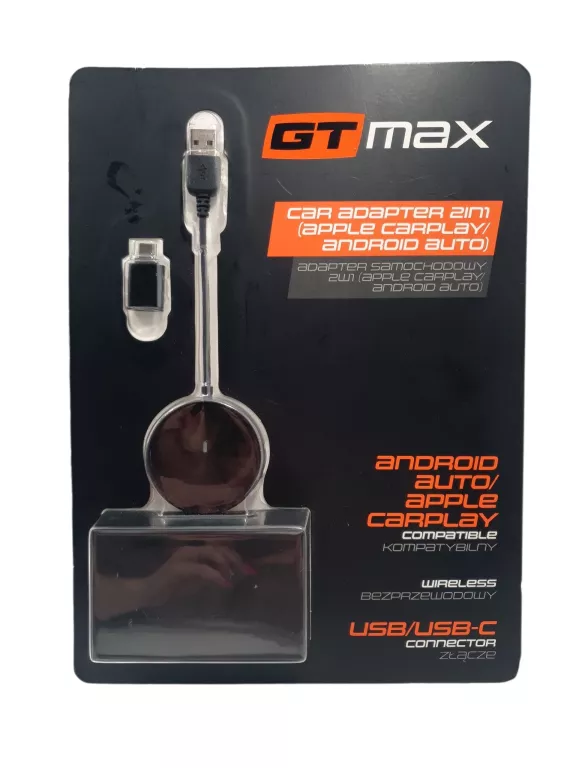 BEZPRZEWODOWY ADAPTER SAMOCHODOWY GT MAX 1WCA0393-25
