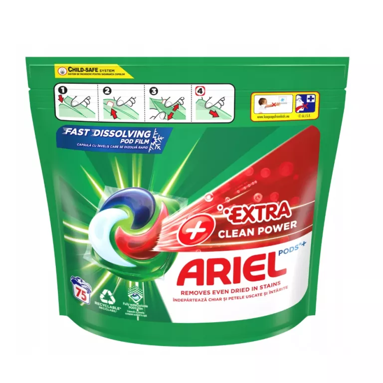 KAPSUŁKI DO PRANIA ARIEL EXTRA CLEAN POWER 75 SZT