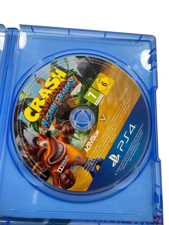 GRA CRASH BANDICOOT N SANE TRILOGY PS4