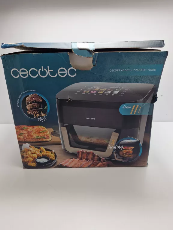FRYTKOWNICA BEZTŁUSZCZOWA CECOFRY&GRILL SMOKIN 11000 10 L 2200 W