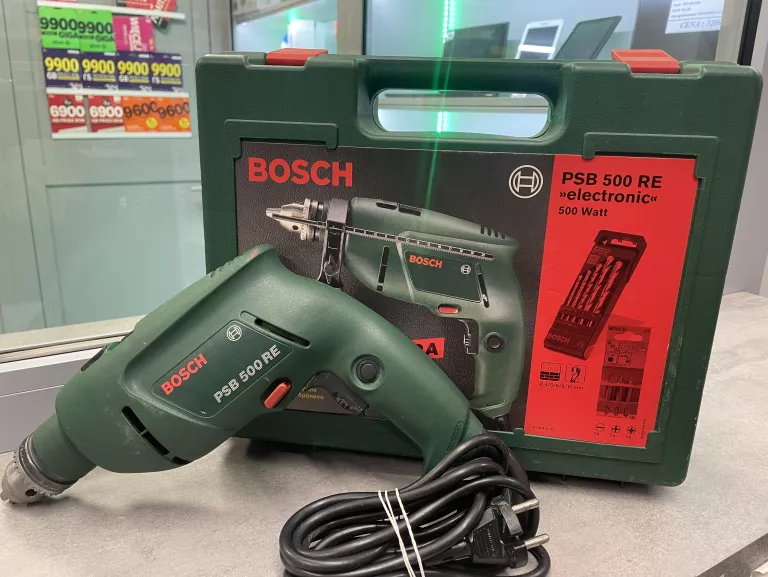 MŁOTOWIERTARKA BOSCH PSB 500 RE