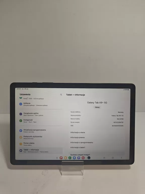 TABLET SAMSUNG GALAXY TAB A9+ 5G POLECAM!