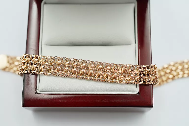 ZŁOTA BRANSOLETKA - 585 14K - 18CM - 10,95G