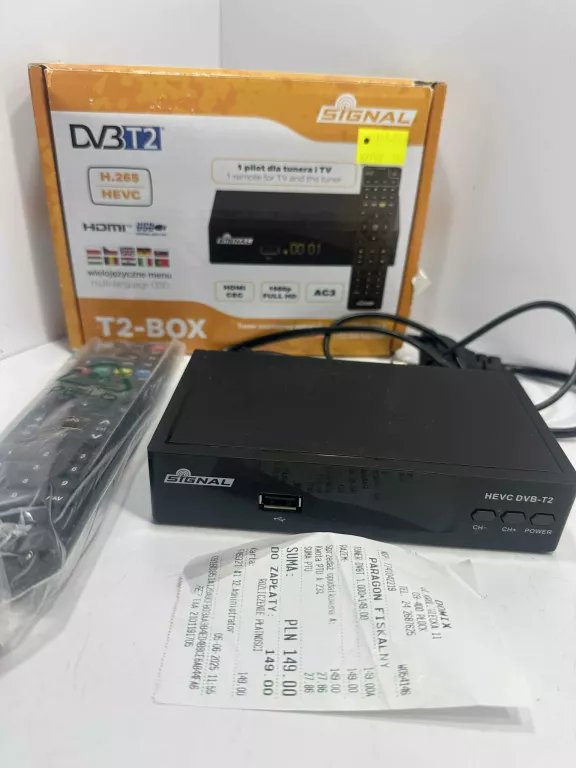 DEKODER DVBT T2 BOX PARAGON