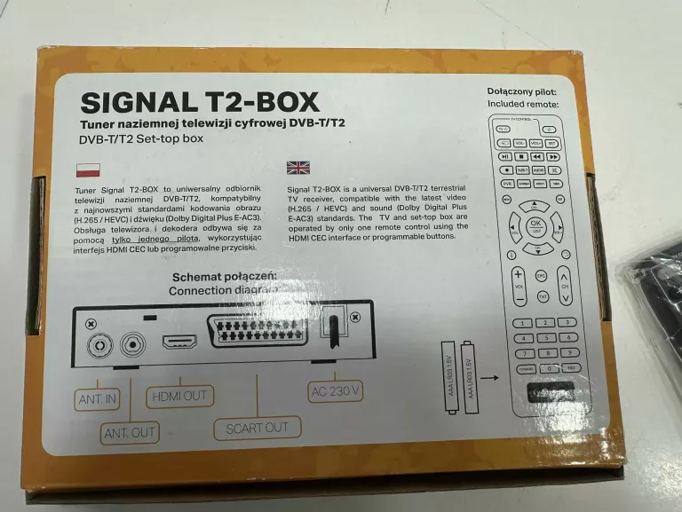 DEKODER DVBT T2 BOX PARAGON