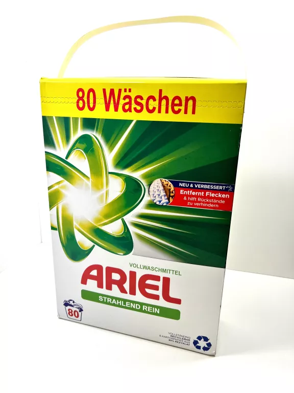 PROSZEK DO PRANIA UNIWERSALNY ARIEL 5,2 KG 80 PRAŃ NIEMIECKI