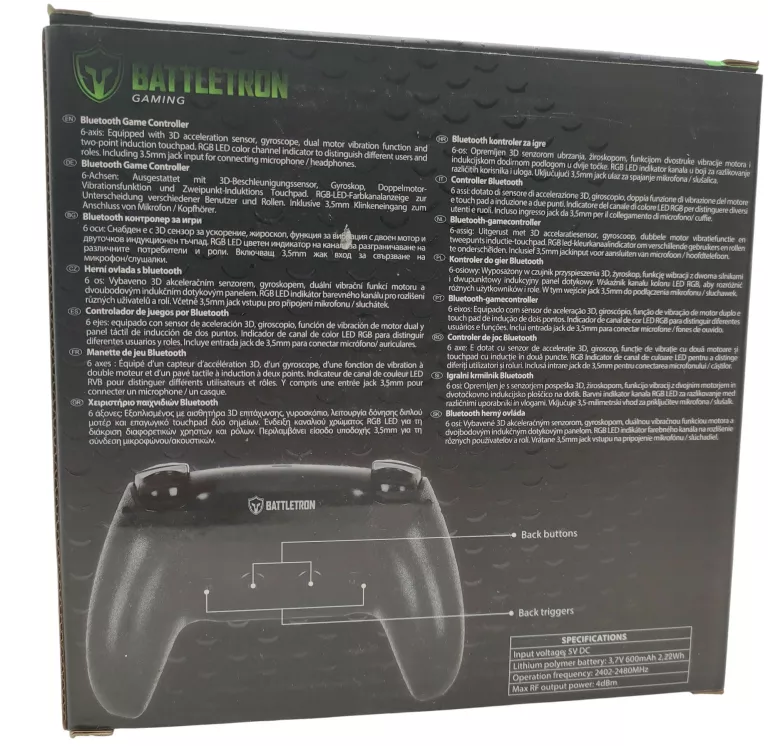 BEZPRZEDOWODY PAD BATTLETRON MORO BLUETOOTH PS4 NINTENDO PC