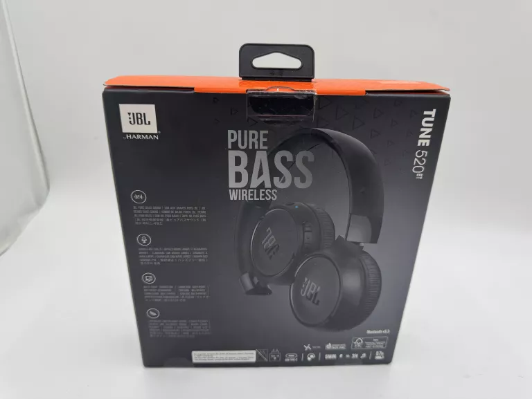 SŁUCHAWKI BEZPRZEWODOWE JBL TUNE 520/NO/PUDEŁKO