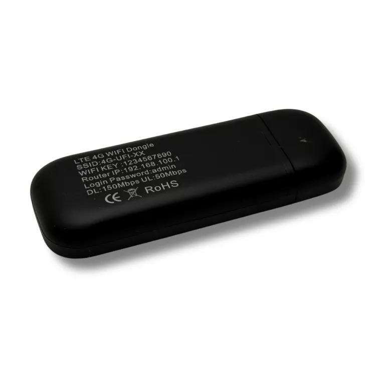 PRZENOŚNY FDD LTE 150 MB/S USB 4G DONGLE BEZPRZEWODOWY ROUTER WI-FI CZARNY