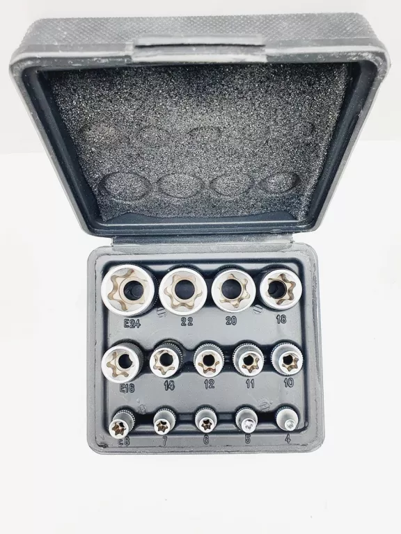 BASS ZESTAW NASADEK TORX NASADKI GWIAZDKI E4-E24